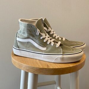 Vans Sage Green High-Top Sneakers